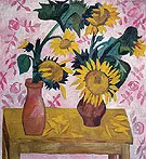 Sunflowers c1908 By Natalia Goncharova