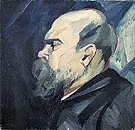 Portrait of Paul Verlaine c1909 By Natalia Goncharova