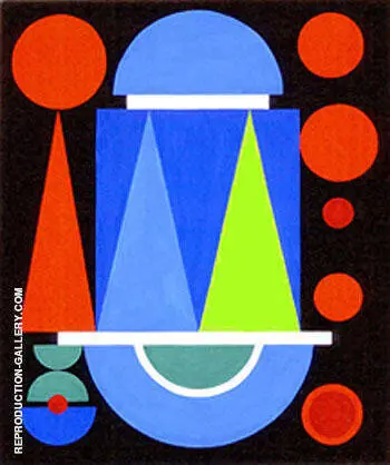 Red Composition By Auguste Herbin