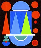 Red Composition By Auguste Herbin