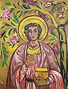 St Panteleimon the Healer c1909 By Natalia Goncharova