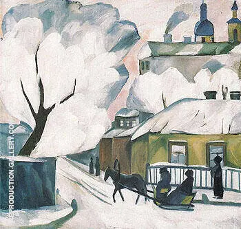 Moscow Winter c1910 By Natalia Goncharova