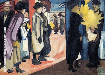 Spring in a Town 1910 By Natalia Goncharova