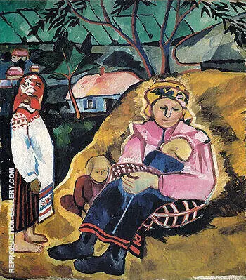 Mother 1910 By Natalia Goncharova
