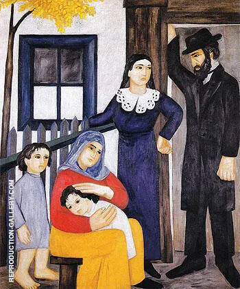 Jewish Family 1912 By Natalia Goncharova
