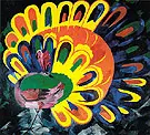 Peacock under a Bright Sun 1911 By Natalia Goncharova