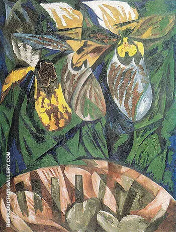 Orchids 1913 By Natalia Goncharova