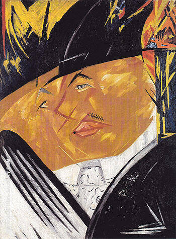 Portrait of Mikhail Larionov 1913 | Oil Painting Reproduction