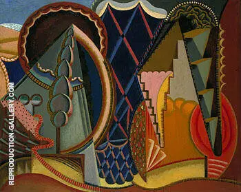 Composition Landscape at Ceret 1919 By Auguste Herbin