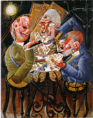 Skat Players 1920 By Otto Dix