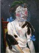 Lady with Mink and Veil 1920 By Otto Dix