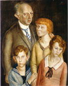 The Lawyer Dr Fritz Glaser and Family 1925 By Otto Dix
