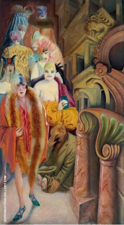 Metropolis Die Grosstadt 1928 Right Panel By Otto Dix