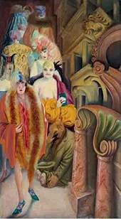 Metropolis Die Grosstadt 1928 Right Panel By Otto Dix