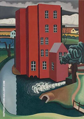 La Maison Rouge 1925 By Auguste Herbin