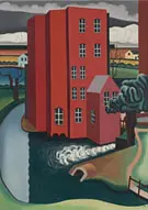 La Maison Rouge 1925 By Auguste Herbin