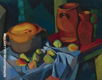 Pots et Fruits c1910 By Auguste Herbin