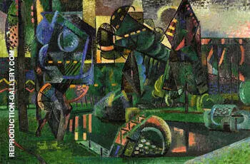 The Oise at Vadencourt 1912 By Auguste Herbin