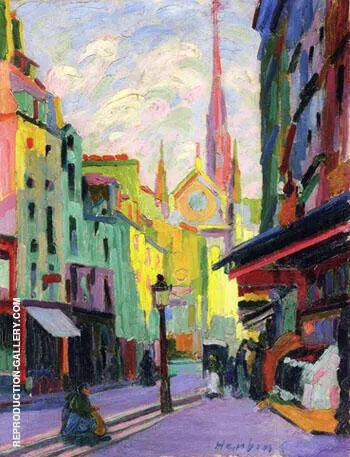 The Place Maubert in Paris 1907 By Auguste Herbin