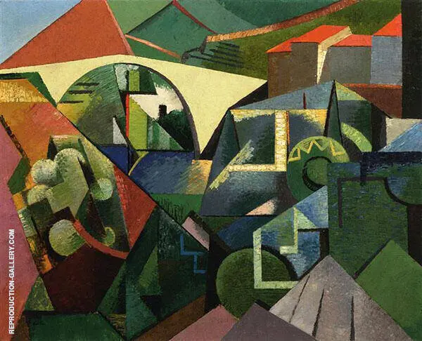 The Yellow Bridge at Ceret 1913 By Auguste Herbin