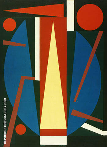 Germe 1954 by Auguste Herbin | Oil Painting Reproduction