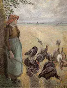 Turkey Girl 1884 By Camille Pissarro