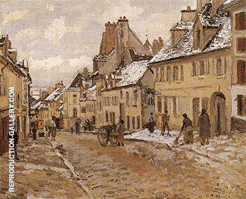 Pontoise The Road to Gisors in Winter 1873 | Oil Painting Reproduction