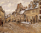 Pontoise The Road to Gisors in Winter 1873 By Camille Pissarro