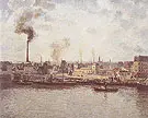 Quai Saint Sever a Rouen 1896 By Camille Pissarro