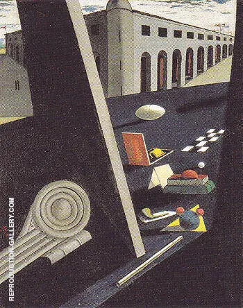 The Sailors Barracks 1914 By Giorgio de Chirico