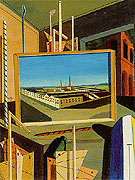 Metaphysical Interior with Large Building 1916 By Giorgio de Chirico