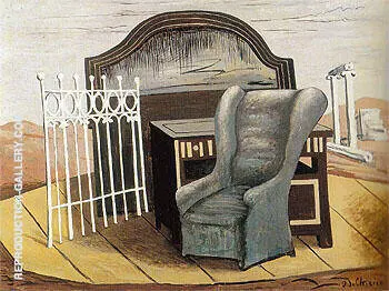 Furniture in The Valley 1927 By Giorgio de Chirico
