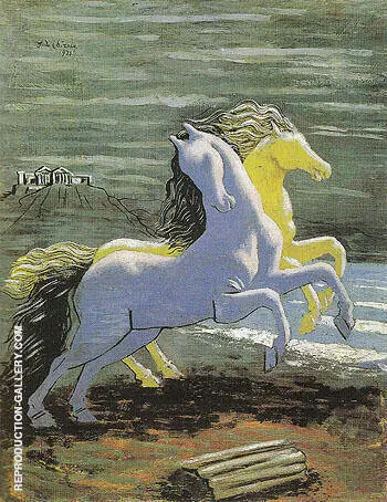 Two Horses by the Sea 1926 By Giorgio de Chirico