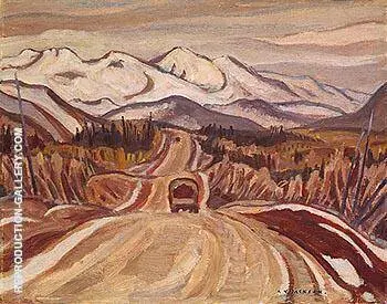 Alaska Highway between Watson Lake and Nelson 1943 By A Y Jackson