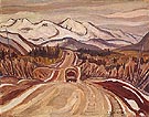 Alaska Highway between Watson Lake and Nelson 1943 By A Y Jackson