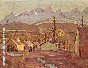 Camp Mile 108 West of Whitehorse 1943 By A Y Jackson