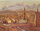 Camp Mile 108 West of Whitehorse 1943 By A Y Jackson