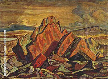 Hills at GR Bear LK By A Y Jackson