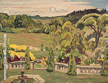 Massey Gardens at Port Hope 1930 | Oil Painting Reproduction