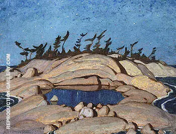 Night Pine Island 1924 By A Y Jackson