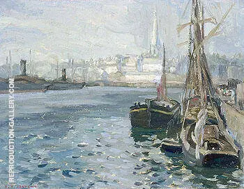 Saint Malo from the Basin 1911 By A Y Jackson