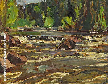 Stream Bed Lake Superior Country 1955 By A Y Jackson