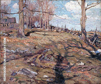 The Edge of the Maple Wood 1910 by A Y Jackson | Oil Painting Reproduction