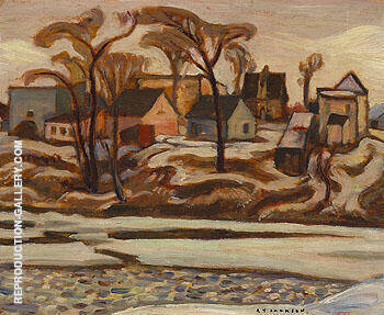 The Yamaska River at Saint Hyacinthe c1934 | Oil Painting Reproduction