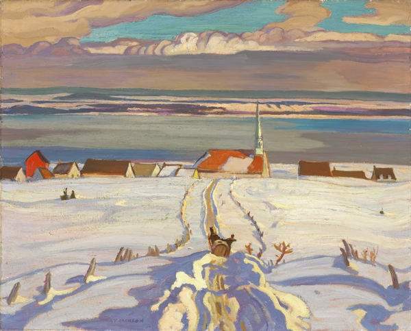 Winter Quebec 1926 by A Y Jackson | Oil Painting Reproduction