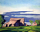 Barn on Bay View By A J Casson