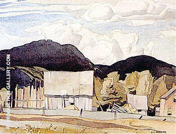 Barns Mcgarry Flats by A J Casson | Oil Painting Reproduction