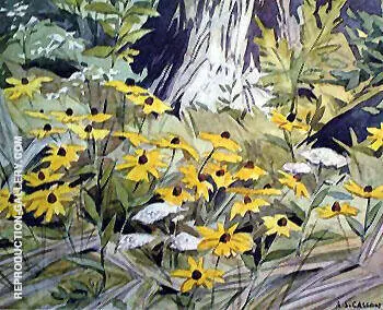Black Eyed Susans By A J Casson