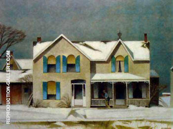 First Snow by A J Casson | Oil Painting Reproduction