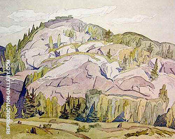 Hills at Mcgarry Flats by A J Casson | Oil Painting Reproduction